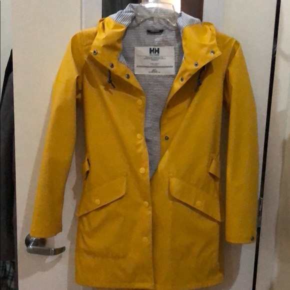 helly hansen rubber rain jacket